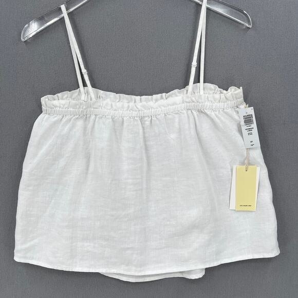 ARITZIA WILFRED Vermeer Linen Camisole Womens Small White Sleeveless Tank NWT - Picture 5 of 15